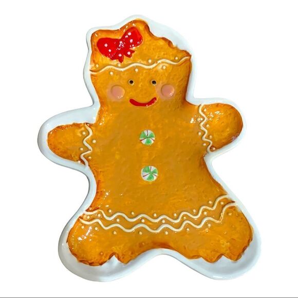 NEW Potter’s Studio Gingerbread Severing Plate & Bowl Sets - Picture 2 of 6